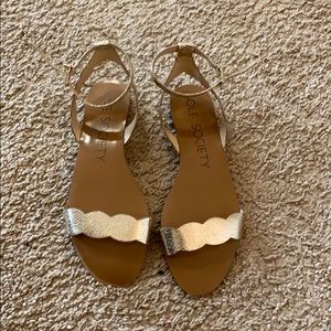 Sole Society Gold Sandals